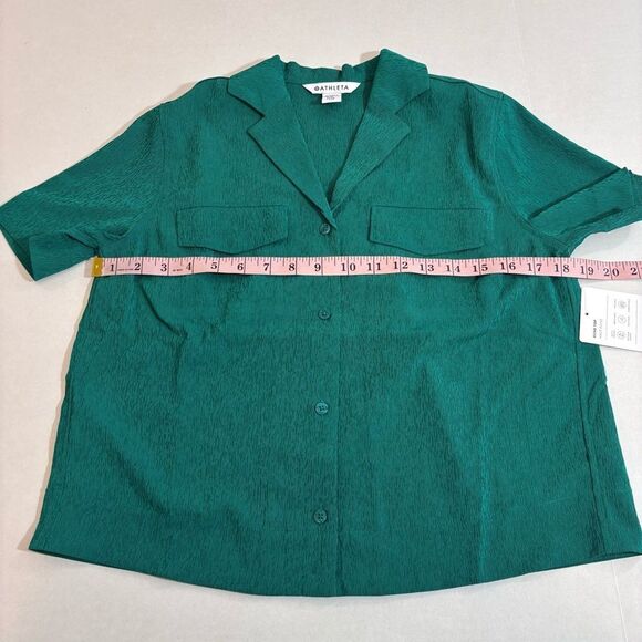 Athleta Echo Top NEW with tags Size XXS Textured Green - Picture 12 of 13